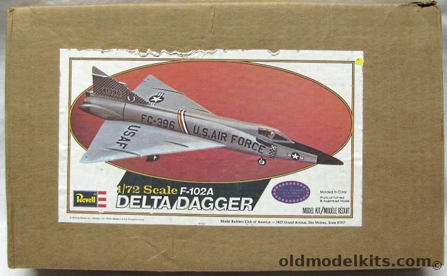 Revell 1/78 Convair F-102A  Delta Dagger - Model Builders Club Of America Issue, H130 plastic model kit